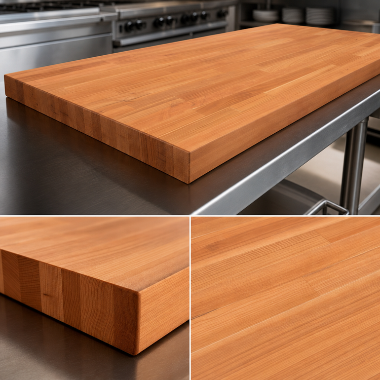 Product image #4 for Boos Block 72-Inch x 27-Inch American Cherry Blended Edge Grain Kitchen Countertop