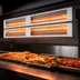 Thumbnail image #4 for Hatco Glo-Ray 96-Inch Lighted Dual Infrared Strip Heater, Aluminum, 6-Inch Spacer