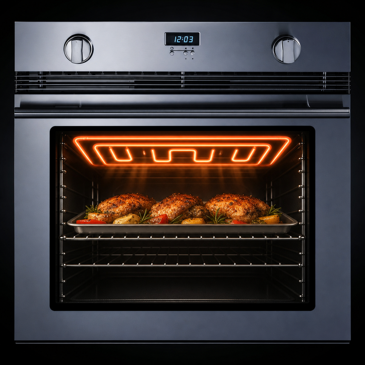 Product image #5 for Summit Commercial 30-Inch Natural Gas Convection Wall Oven, 3.0 Cu. Ft., Stainless Steel