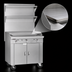 Thumbnail image #4 for Southbend Platinum Heavy-Duty 32-Inch Gas Plancha Griddle Sectional Range with Cabinet Base