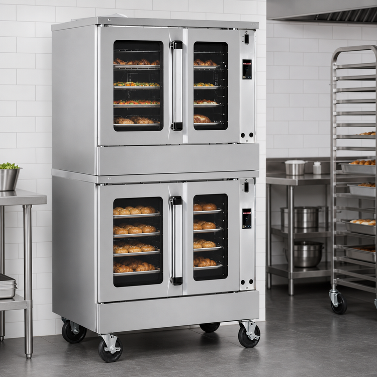 Product image #4 for Southbend Platinum Series Standard-Depth Double-Deck Gas Convection Oven with Touchscreen Controls