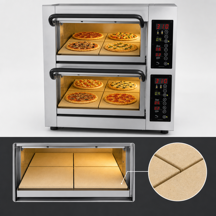 Product image #4 for PizzaMaster PM 552ED-4 Countertop Electric Dual-Chamber Pizza Oven