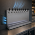 Thumbnail image #4 for Glastender 10-Faucet Wall Mount Air-Cooled Draft Dispensing Tower, Stainless Steel