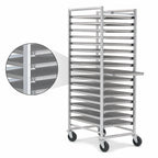 Thumbnail image #4 for Channel Manufacturing 551A 15-Screen End-Load Aluminum Donut Screen Rack for 23" x 33" Screens, 4" Spacing