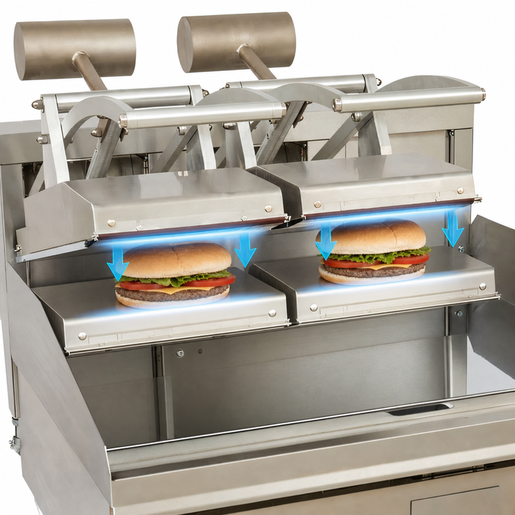 Product image #5 for Lang CCSE12A Electric Contact Clamshell Hood for Griddles, 11 x 21.5-Inch Surface
