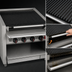 Thumbnail image #4 for 72-Inch Countertop Gas Coal Charbroiler with Ceramic Briquettes