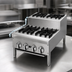 Thumbnail image #4 for Supreme JHPE-4-336-F 36 Inch Gas Step-Up Commercial Hot Plate with 7 Open Burners