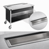Thumbnail image #4 for Atlas Metal CAU-4 63-3/4-Inch Mobile Modular Beverage Serving Counter with 304 Stainless Steel Top