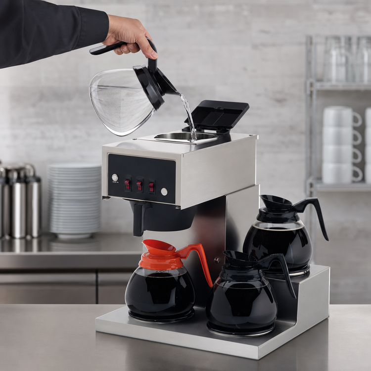 Product image #4 for Bloomfield Koffee King® Single Low-Profile Pour-Over Decanter Brewer with 3 Lower Warmers