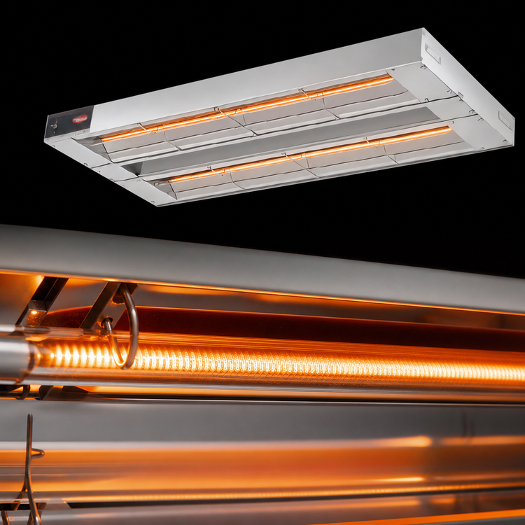 Product image #4 for Hatco Glo-Ray® GRA-72D3 72-Inch Double Unlighted Infrared Strip Heater