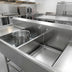 Thumbnail image #3 for Spec-Master FFN Series 2-Compartment Stainless Steel Flush Front Commercial Sink with 30-Inch Drainboards