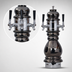 Thumbnail image #4 for Glastender Black Forest 2-Faucet Air-Cooled Mirror Finish Draft Dispensing Tower