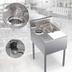 Thumbnail image #4 for Krowne Royal Series 20-Inch W x 24-Inch D Underbar Speed Unit with Sink Bowl, Glass Rinser, and Right-Side Cutting Board