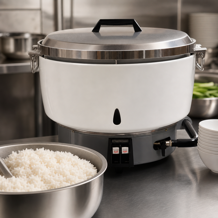 Product image #4 for RiceMaster 55-Cup Natural Gas Countertop Cook-and-Hold Commercial Rice Cooker