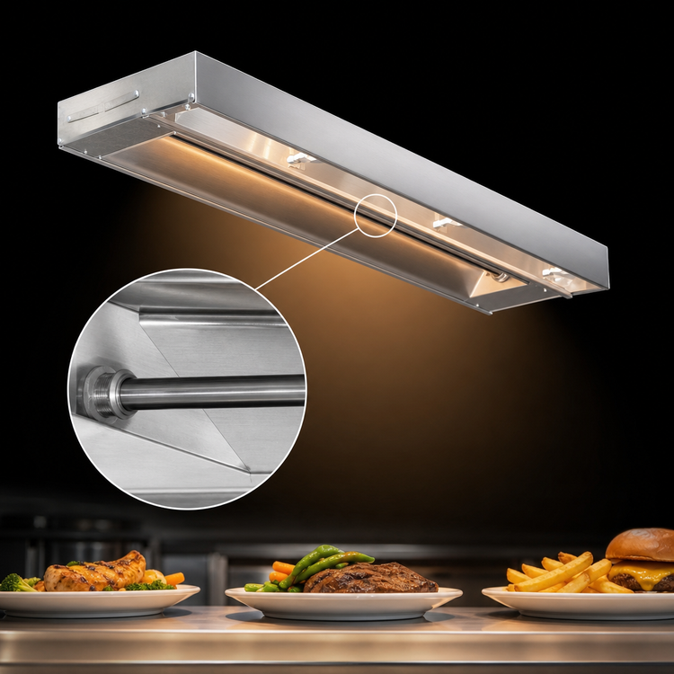 Product image #4 for Eagle RedHots 84-Inch Standard-Watt Unlighted Single Rod Strip Heat Lamp, 208V