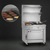 Thumbnail image #4 for Southbend Platinum 32-Inch Heavy Duty Gas Range with 2 Open Burners, 16-Inch Griddle, and Convection Oven