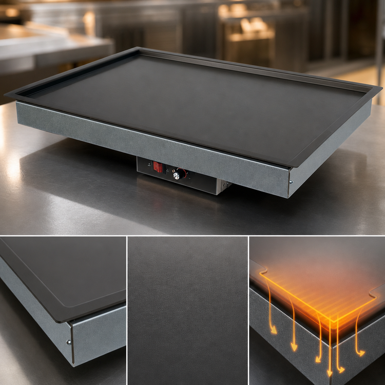 Product image #4 for Hatco Glo-Ray Built-In Rectangular Heated Shelf with Recessed Top, 31-1/2" x 21", 120V