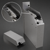 Thumbnail image #4 for Glastender Stainless Steel Soda Manifold Housing with Removable Top Cover, 4 x 19 x 21 Inches
