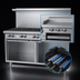 Thumbnail image #4 for Garland G Starfire Pro 60-Inch Commercial Raised Griddle/Broiler Gas Range with 6 Open Burners and Double Storage Base