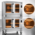 Thumbnail image #4 for Platinum Double-Deck Full-Size Electric Convection Oven, Standard Depth, 7.5 kW Per Deck, Touch Controls, Dependent Doors