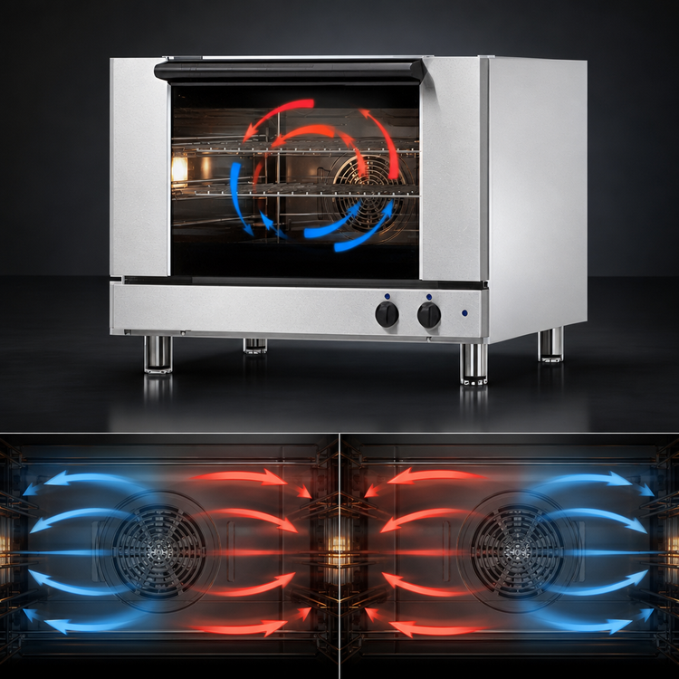 Product image #4 for Turbofan E27M2 Full-Size Manual Electric Countertop Convection Oven