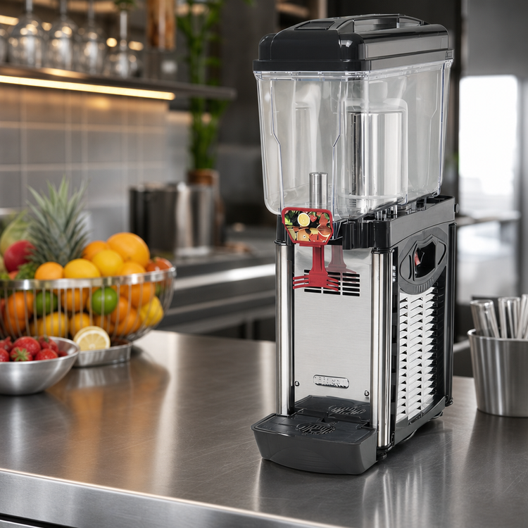 Product image #4 for Cofrimell CD1J110 Countertop Single-Bowl Juice Dispenser, 3 Gallon, 110V