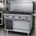 Thumbnail image #4 for Garland G Starfire Pro 48-Inch Gas Restaurant Range with 8 Open Burners, Standard Oven, and Storage Base