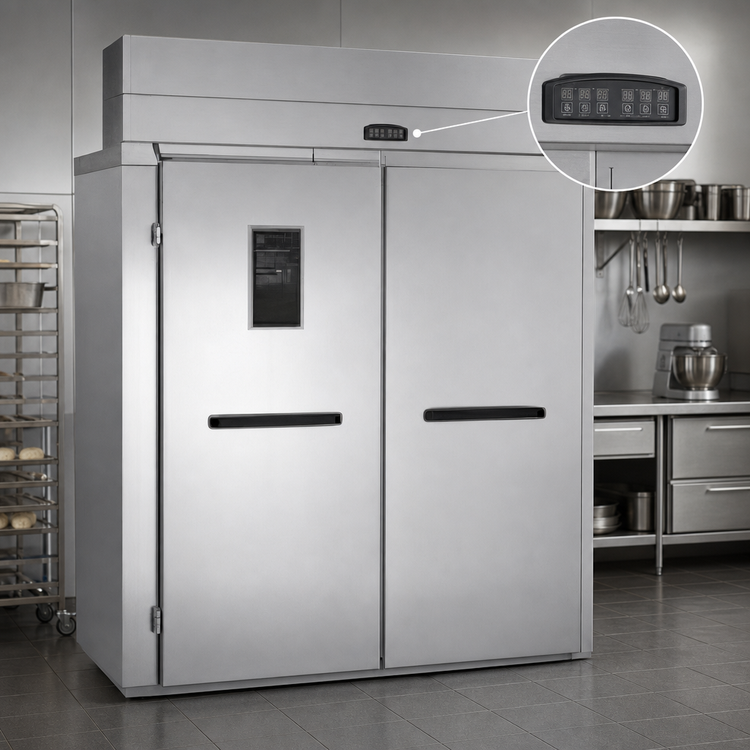 Product image #4 for Baxter RPW2E 120.5-Inch Deep Double Wide Roll-In Retarder/Proofer Cabinet with Floor, Electric Heat, Remote R448A Refrigeration