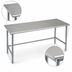 Thumbnail image #4 for Eagle Spec-Master Flat Top Stainless Steel Work Table, 108