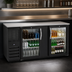 Thumbnail image #4 for Beverage-Air 68-Inch Two-Section Food-Rated Glass Door Back Bar Refrigerator