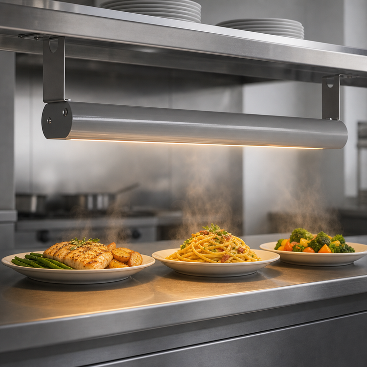 Product image #4 for Vollrath 42-Inch Low Profile Unlighted Strip Heat Lamp with Remote Infinite Switch