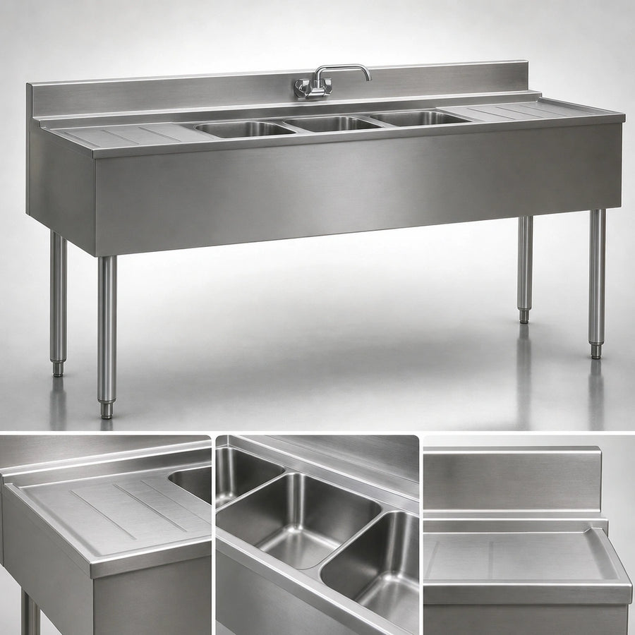 304 Stainless Steel Work Surfaces