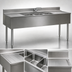 Thumbnail image #4 for Eagle Group 2200 Series 84-Inch 3-Compartment Underbar Sink Unit with Dual Drainboards