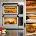 Thumbnail image #4 for PizzaMaster Electric Countertop Stone Hearth Pizza Oven with 2 Independent Chambers and 3 Stones per Oven