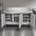 Thumbnail image #4 for La Rosa Refrigeration 72-Inch x 32-Inch 3-Section Reach-In Worktop Freezer Base with Doors, Remote Refrigeration