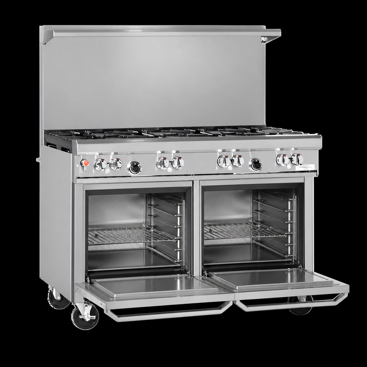 Product image #4 for Southbend Ultimate 48-Inch Gas Restaurant Range with Griddle and Two Space Saver Ovens