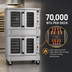 Thumbnail image #4 for Southbend Platinum Double Deck Bakery-Depth Gas Convection Oven with Standard Controls and Independent Doors