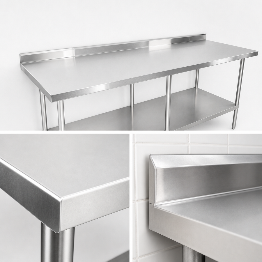 Beveled Square Edge With 5-Inch Backsplash