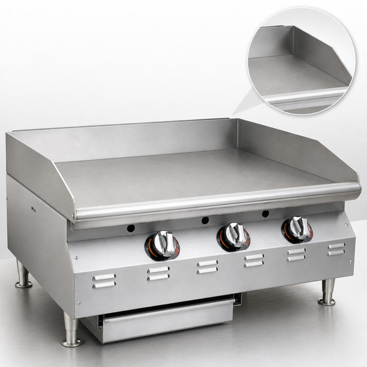 Product image #4 for Eagle RedHots Chef's Line 24-Inch Countertop Electric Griddle with Smooth Steel Plate