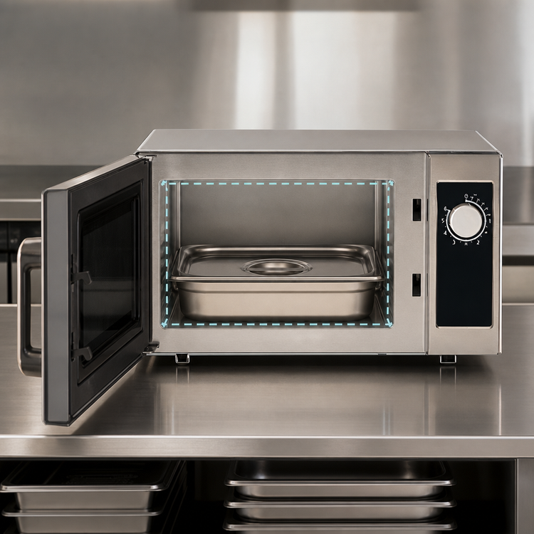Product image #5 for Panasonic PRO NE-1025F Countertop Commercial Microwave Oven, 1000 Watts, 0.8 Cu. Ft., 120V