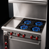 Thumbnail image #4 for American Range 36-Inch Gas Restaurant Range with 12-Inch Griddle, 4 Open Burners, and Convection Oven