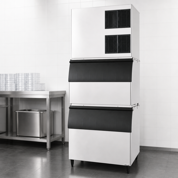 Product image #4 for Hoshizaki KM-1900SWJ3 Stackable Crescent Cuber Ice Maker, Water-Cooled, 1,880 lb/Day, 208-230V, 3-Phase