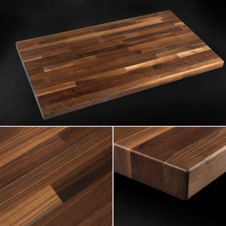 Product image #4 for Boos Block American Black Walnut Kitchen Countertop, 72 x 27 x 1-1/2 Inches, Varnique Finish