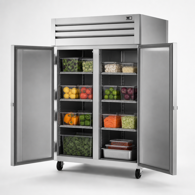 Product image #4 for True SPEC SERIES Two-Section Pass-Thru Refrigerator with Front and Rear Solid Doors