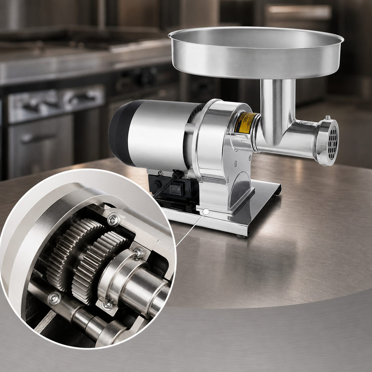 Product image #4 for Weston Butcher Series #8 Commercial Electric Meat Grinder, 1/2 HP, 120V
