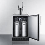 Thumbnail image #4 for Summit Commercial SBC7BRSCM2 24-Inch Dual-Tap Cold Brew/Nitro Coffee Kegerator, 5.3 Cu. Ft., Convertible Refrigerator