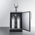 Thumbnail image #4 for Summit Commercial 24-Inch Dual Tap Cold Brew/Nitro Coffee Kegerator, 5.3 Cu. Ft., Convertible Refrigerator