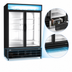 Thumbnail image #4 for Kelvinator Commercial 54-Inch Two-Section Bottom-Mount Reach-In Refrigerated Glass Door Merchandiser