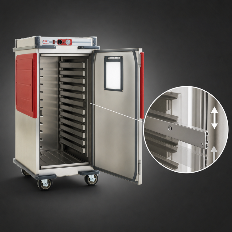 Product image #4 for Metro C5 Transport Armour Heavy-Duty Insulated Mobile Heated Cabinet, 5/6 Height, 14 Full-Size Sheet Pan Capacity