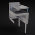 Thumbnail image #4 for Glastender 15-Inch Wide Underbar Dry Waste Unit with 6-Inch Waste Chute